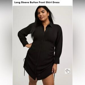 Torrid Classic Black Shirt Dress